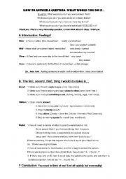 English Worksheet: Korean Speaking Competition: Tell Me 