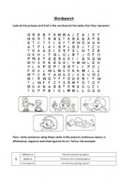 English Worksheet: PRESENT CONTINUOUS