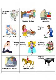 English Worksheet: mime game