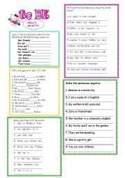 English Worksheet: Verb to be!