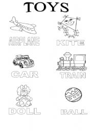 English Worksheet: toys 