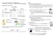 English Worksheet: Present Perfect Continuous - Explanation (2 pages)