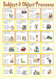 Subject & Object Pronouns