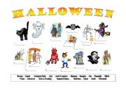 English Worksheet: Halloween Vocabulary