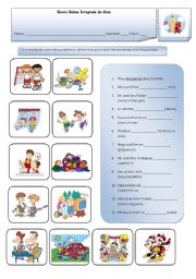 English Worksheet: Present continuous