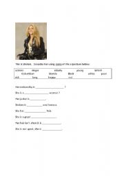 English worksheet: Describing Famous People