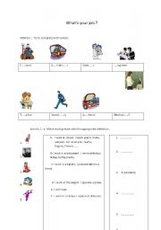 English worksheet: jobs