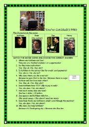 English Worksheet: Youve Got Mail - Supermarket scene