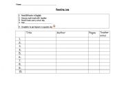 English Worksheet: Grow Vocabulary with independent reading