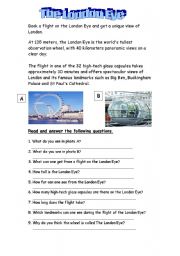 English Worksheet: The London Eye
