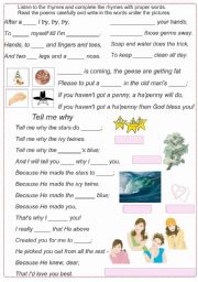 English Worksheet: reading th (2/2)