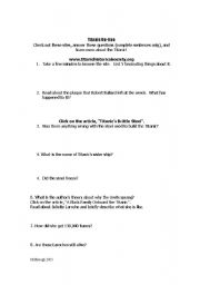 English Worksheet: Titanic Web Quest Activity