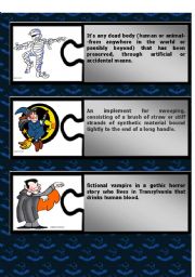 Halloween Puzzle Definitions I