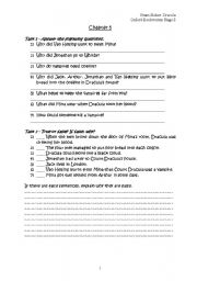 English Worksheet: Exercises to Dracula Chapter 5