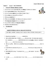 English Worksheet: family relationship