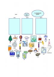 English Worksheet: States of matter