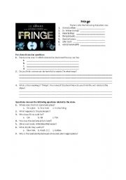 English worksheet: Fringe, The Pilot