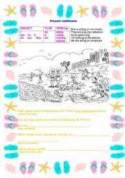 English Worksheet: Present Continuous