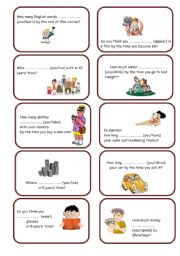 English Worksheet: Future Continuous, Future Perfect speaking cards (part 1 of 2)