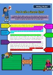 English Worksheet: Writing Model