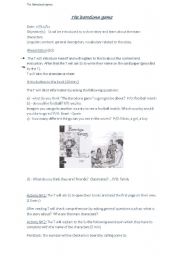 English worksheet: The Barcelona game