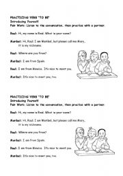 English Worksheet: Verb to Be Conversations