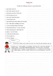 English Worksheet: Past Simple Tense