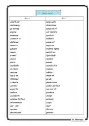 English Worksheet: revision