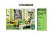 English Worksheet: MY LIVING ROOM