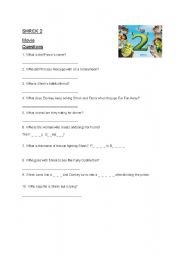 English Worksheet: Shrek 2