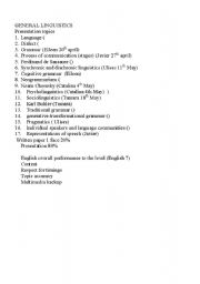 English worksheet: APPLIED LINGUISTICS