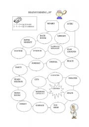 English Worksheet: Board game - Brainstorming