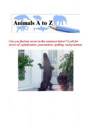 English Worksheet: Alligators