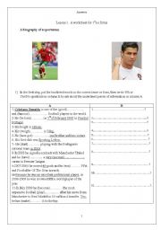 Biography of a sportsman (+ answers)