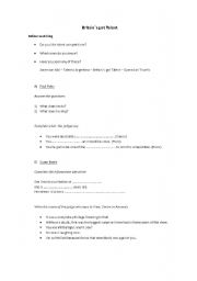 English worksheet: Britain`s got Talent