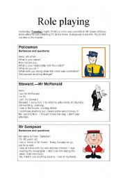 English Worksheet: Guess who