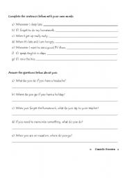 English worksheet: ZERO CONDITIONAL