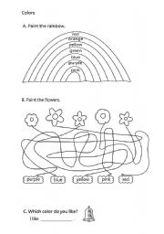 English Worksheet: Colors