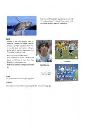 English Worksheet: What do yo know about ARGENTINA? 3