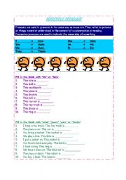 English Worksheet: possessive pronoun