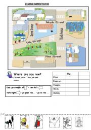 English Worksheet: Halloween:Giving Directions