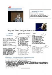English Worksheet: Billy Joel 