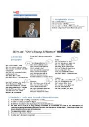 English worksheet: Billy Joel 