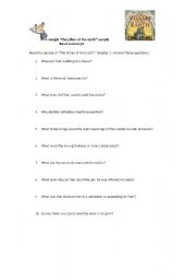 English Worksheet: 