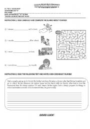 English Worksheet: Present Simple