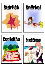 beach flashcards