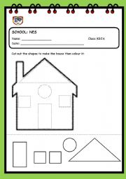 English Worksheet: shapes