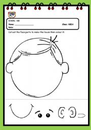 English Worksheet: face parts