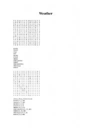 English Worksheet: weather activity