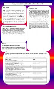 English Worksheet: games, TPR and communicative activities (part 1)